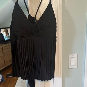 Banana Republic Black Pleated Camisole